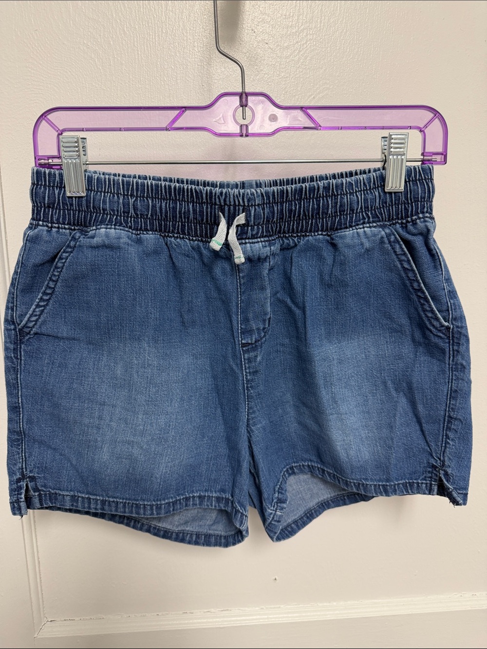 Cat & Jack Blue Denim Elastic-Waist Kids Shorts